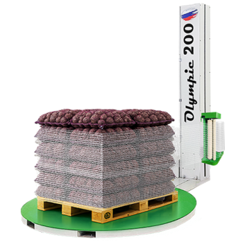 Olympic 200 (D-1650,H-2000,E(S)) Паллетоупаковщик для обмотки овощей сеткой-1
